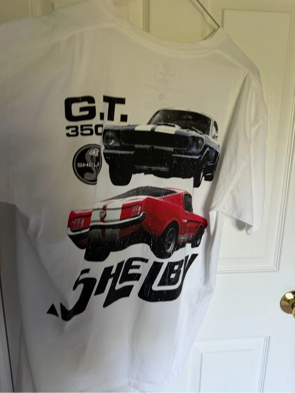 Selby White Tee with Black G.T.350 Graphic